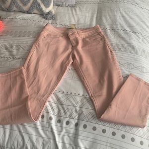 Democracy blush skinny ankle skimmer jeans